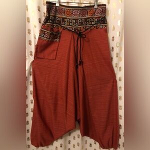NEW Your Cozy Harem Pants Traditional Loose Plus Size 100% Cotton Bohemian Style